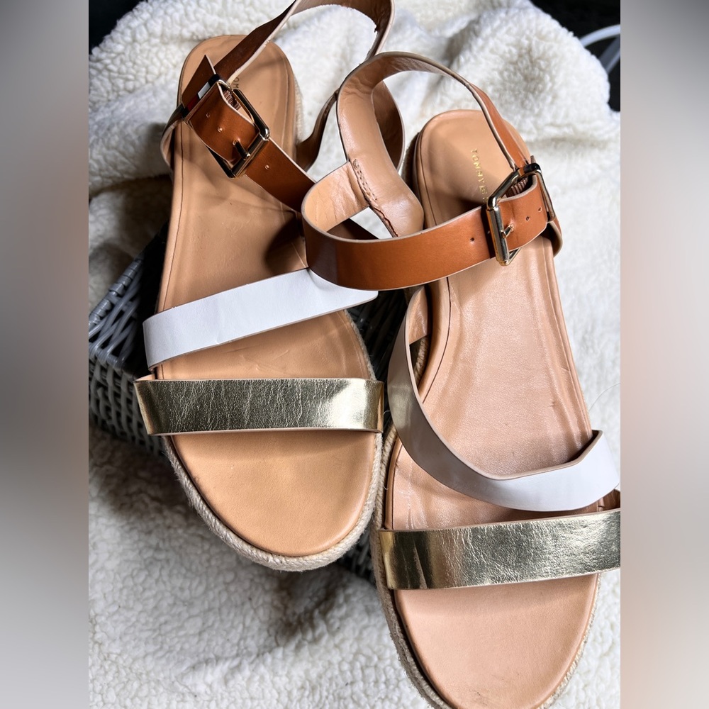 Tommy Hilfiger Espadrille Platform Sandals Size - 10